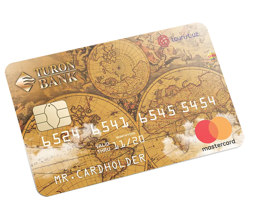 Кобрендинговая карта Mastercard turist.uz