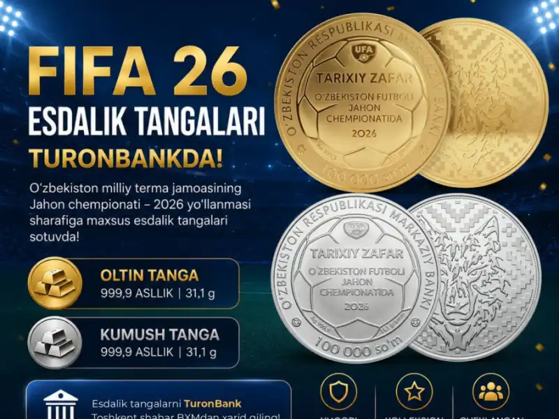 FIFA 26 esdalik tangalari Turonbankda sotuvda!
