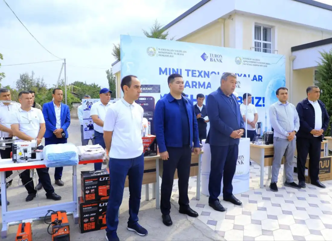 Kosonsoyda aholi uchun yangi daromad manbalari yaratishga qaratilgan mini-texnologiyalar yarmarkasi o‘tkazildi