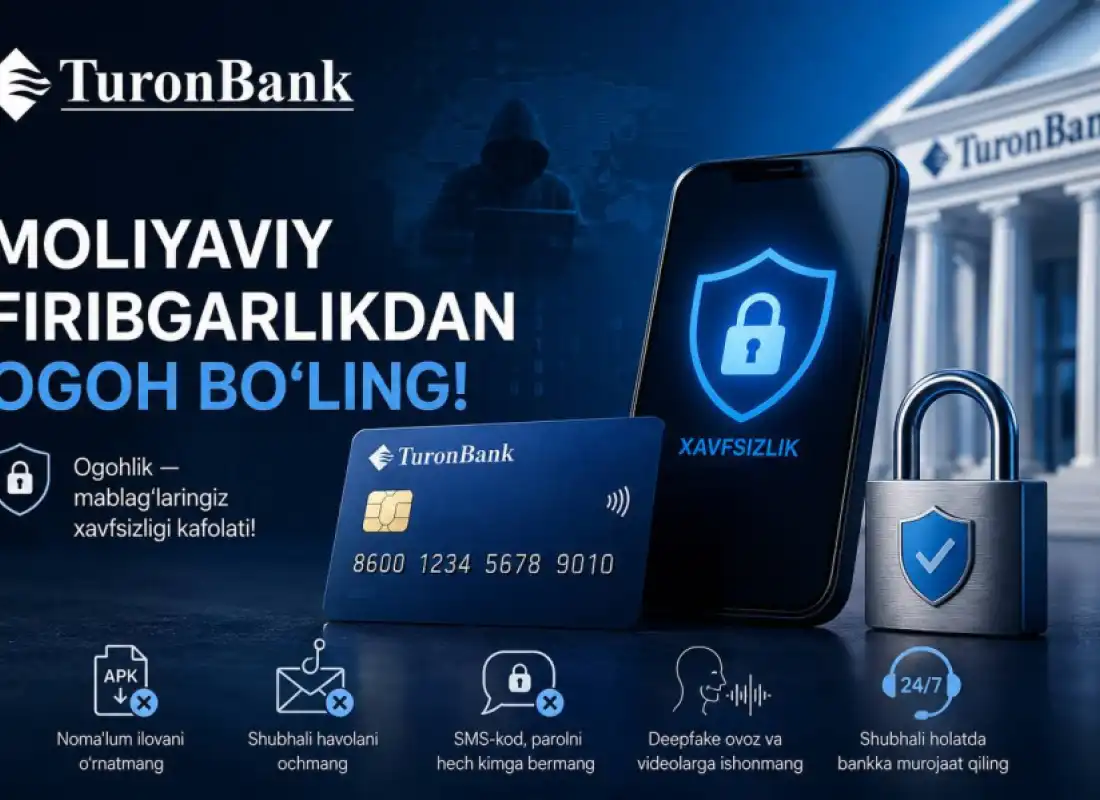 Moliyaviy firibgarliklardan ogoh bo‘ling!
