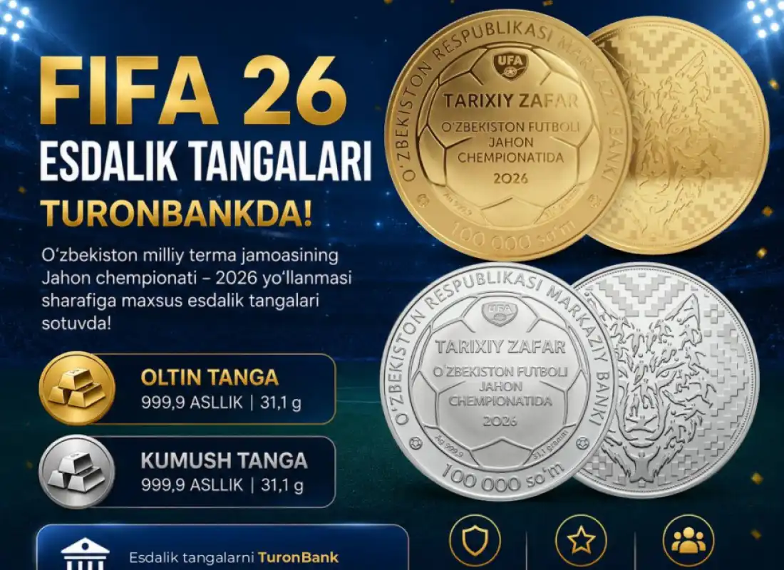 FIFA 26 esdalik tangalari Turonbankda sotuvda!
