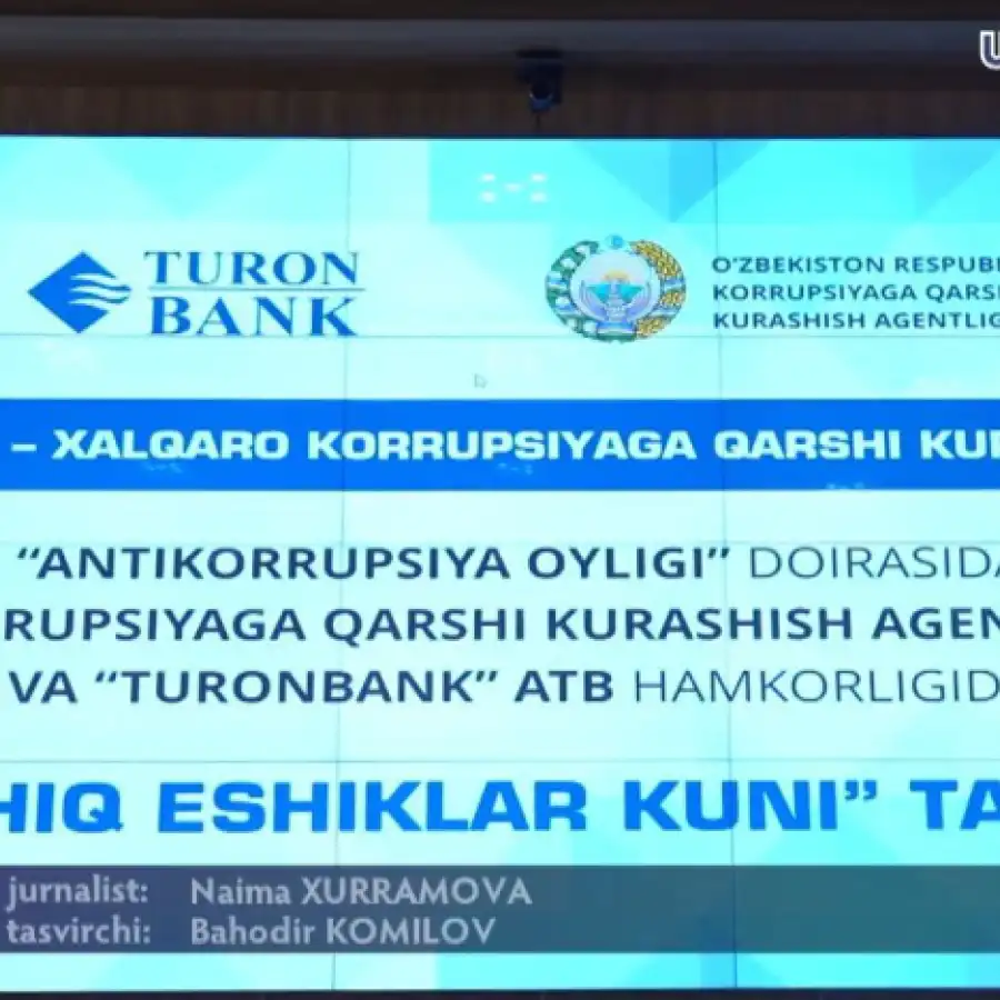 “Turon bank” ATBda “Ochiq eshiklar kuni” tashkil etildi